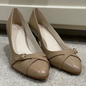 Like New Cole Haan Tan Women's Heels with Buckle Detail